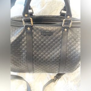 Gucci GG Microguccissima Medium Joy Boston Black with duster and box